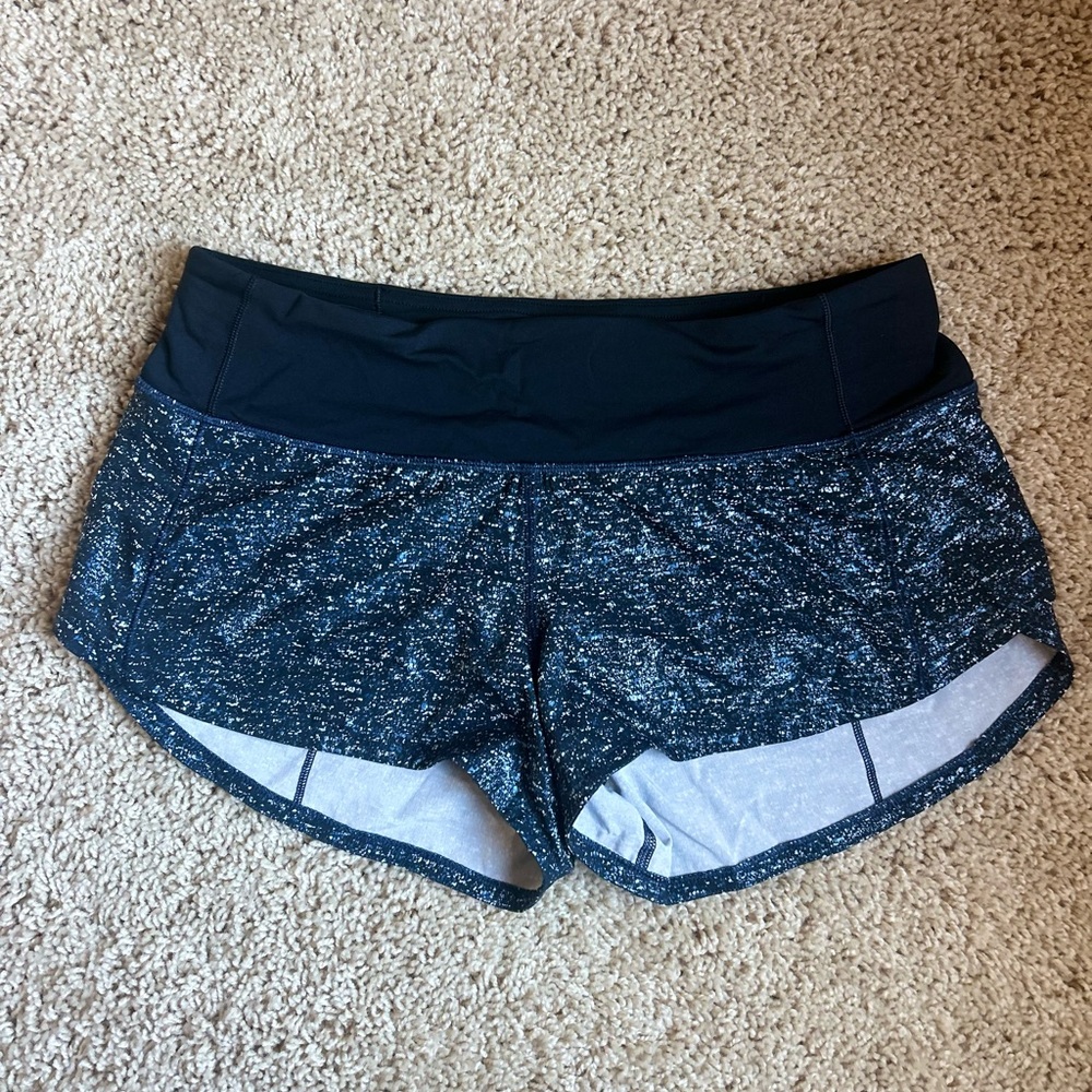 Lululemon Athletica Patterned Athletic Shorts, Lululemon Speed Shorts, Lululemon